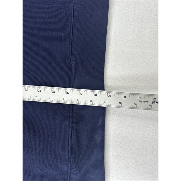 Lacoste 1/4 Zip Sweater Mens XL Blue Long Sleeve Mock Neck Jumper Cotton Casual - Picture 5 of 6